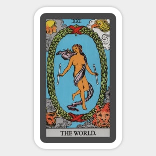 The World Tarot Card Sticker